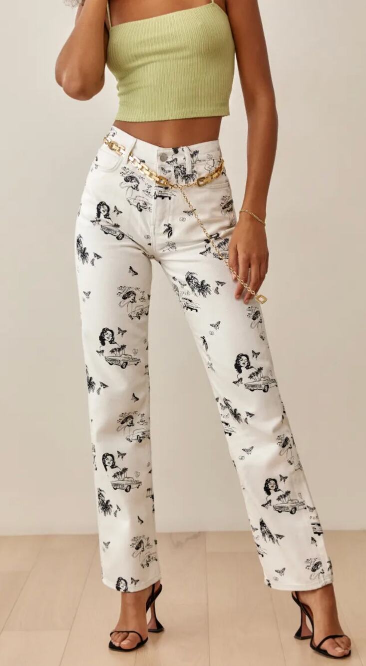 Reformation Joyride High Rise Straight Jeans